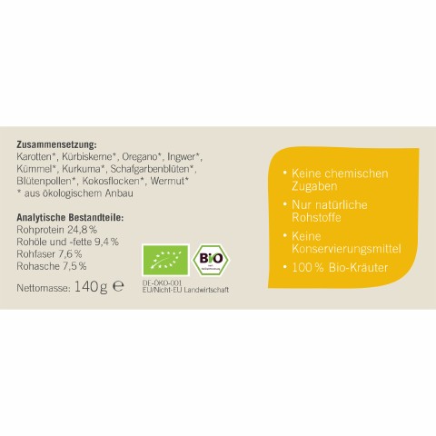 Cat Dog Supplements Herbal Worm-Ex (Kräuter Wurm-ex) 140g 1 Piece -3- Anifit